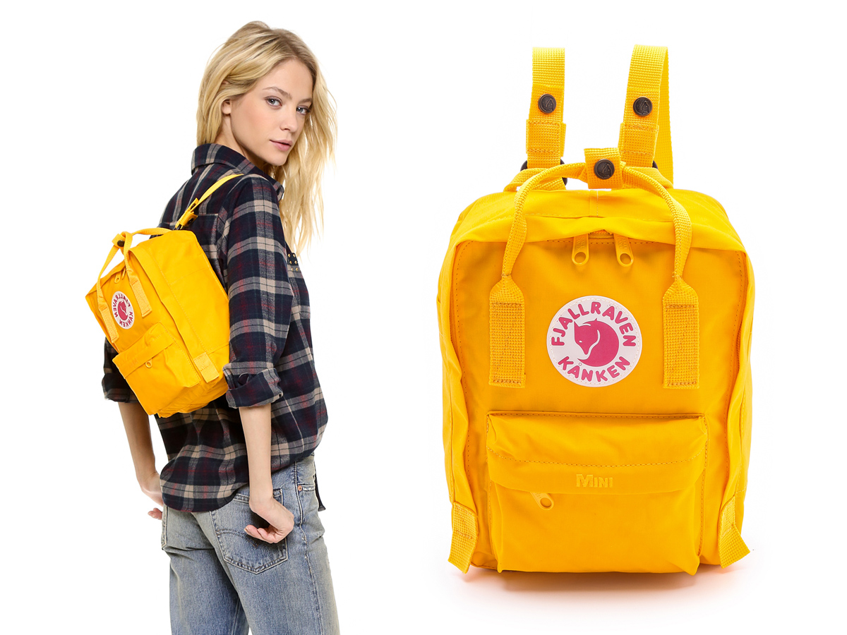 Fjallraven Kanken Mini Backpack Warm Yellow