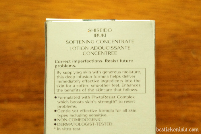 Shiseido Ibuki Softening Concentrate Box