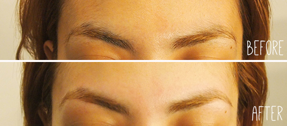 princess hazel salon brow threading before and after