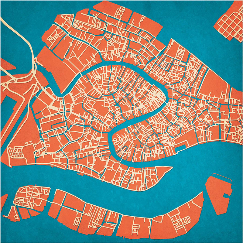 art for home venice map