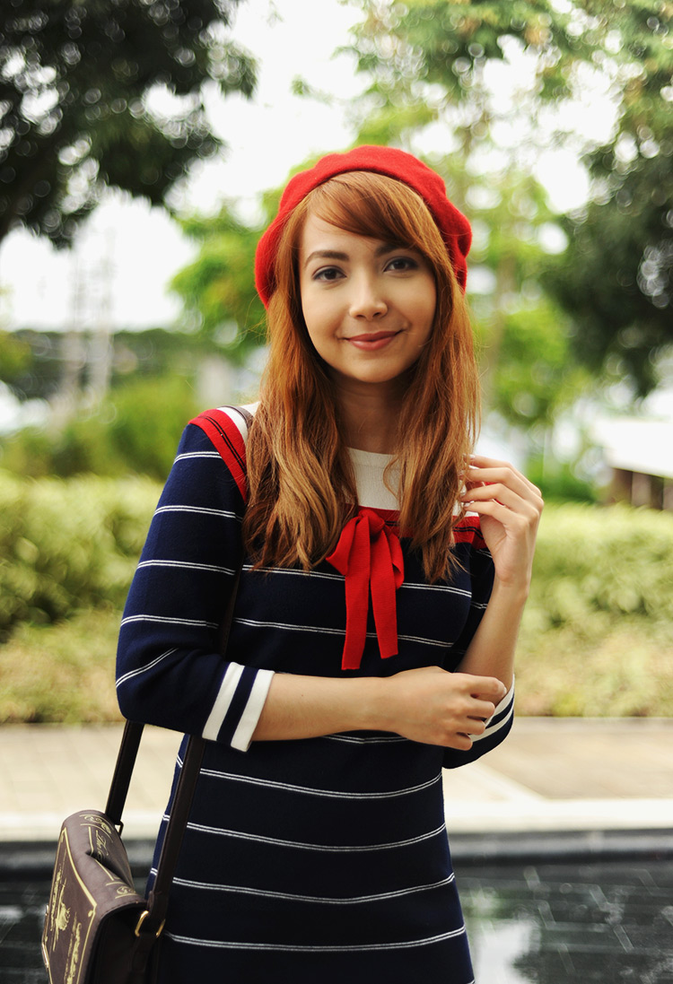 red beret sailor outfit